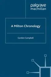 Book cover of A Milton Chronology by G. Campbell