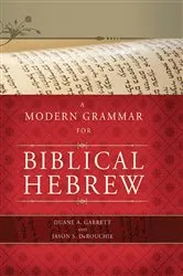 Book cover of A Modern Grammar for Biblical Hebrew by Duane A. Garrett