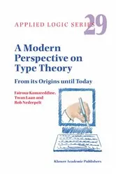 Book cover of A Modern Perspective on Type Theory by F.D. Kamareddine