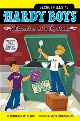 Book cover of A Monster of a Mystery by Franklin W. Dixon