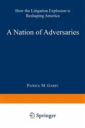 Book cover of A Nation of Adversaries by Patrick M. Garry