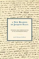 Book cover of A New Reading of Jacques Ellul by Jacob Marques Rollison