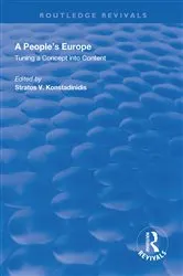 Book cover of A People's Europe by Stratos V. Konstadinidis