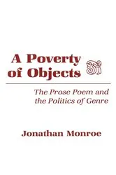 Book cover of A Poverty of Objects by Jonathan Monroe