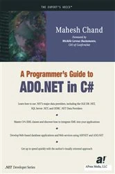 Book cover of A Programmer’s Guide to ADO.NET in C# by Mahesh Chand