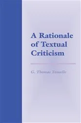 Book cover of A Rationale of Textual Criticism by G. Thomas Tanselle