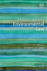 Book cover of A Research Agenda for Environmental Law by Josephine van Zeben