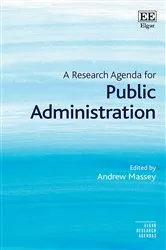 Book cover of A Research Agenda for Public Administration by Andrew Massey