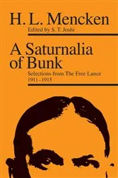 Book cover of A Saturnalia of Bunk by H. L. Mencken