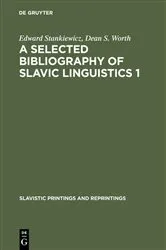 Book cover of A selected bibliography of Slavic linguistics 1 by Unknown