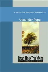Book cover of A Selection from the Poetry of Alexander Pope by Alexander Pope