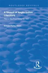 Book cover of A Sketch of Anglo-Indian Literature by Edward Farley Oaten