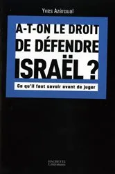 Book cover of A-t-on le droit de défendre Israël by Yves Azeroual