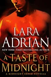 Book cover of A Taste of Midnight: A Midnight Breed Novella by Lara Adrian