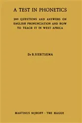 Book cover of A Test in Phonetics by B. Siertsema
