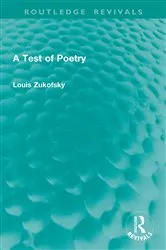 Book cover of A Test of Poetry by Louis Zukofsky