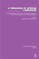 Book cover of A Thesaurus of African Languages by Michael Mann
