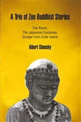 Book cover of A Trio of Zen Buddhist Stories by Albert Shansky