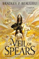 Book cover of A Veil of Spears by Bradley P. Beaulieu
