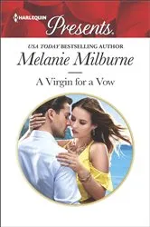 Book cover of A Virgin for a Vow by Melanie Milburne