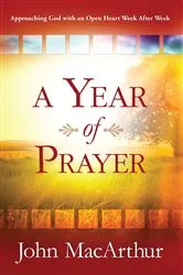 Book cover of A Year of Prayer by John MacArthur