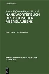 Book cover of Aal - Butzenmann by Eduard Hoffmann-Krayer