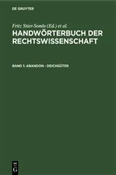 Book cover of Abandon - Deichgüter by Fritz Stier-Somlo