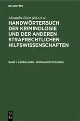 Book cover of Aberglaube - Kriminalpsychologie by Unknown