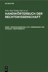 Book cover of Abänderung von Urteilen – Beamtenrecht by Unknown