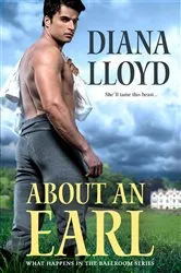 Book cover of About an Earl by Diana Lloyd