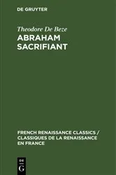Book cover of Abraham Sacrifiant by Theodore De Beze