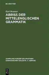 Book cover of Abriß der mittelenglischen Grammatik (6th ed.) by Karl Brunner