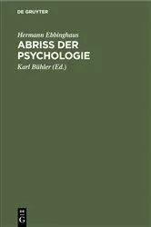 Book cover of Abriss der Psychologie (7th ed.) by Hermann Ebbinghaus