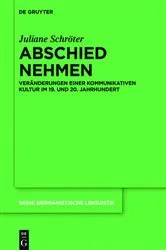 Book cover of Abschied nehmen by Juliane Schröter