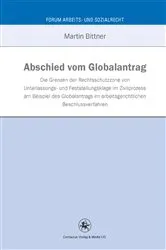 Book cover of Abschied vom Globalantrag by Martin Bittner