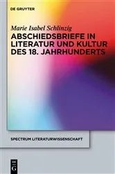 Book cover of Abschiedsbriefe in Literatur und Kultur des 18. Jahrhunderts by Marie Isabel Schlinzig