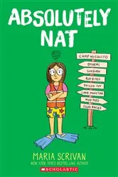Book cover of Absolutely Nat: A Graphic Novel (Nat Enough #3) by Maria Scrivan