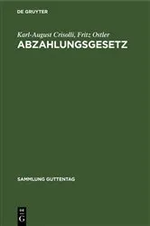 Book cover of Abzahlungsgesetz (5th ed.) by Unknown