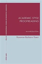 Book cover of Academic Style Proofreading by Unknown