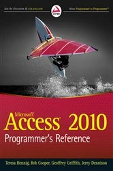 Book cover of Access 2010 Programmer's Reference by Teresa Hennig