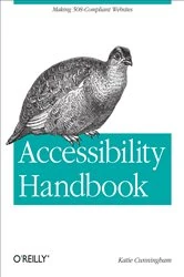 Book cover of Accessibility Handbook by Katie Cunningham