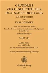 Book cover of Achtes Buch: Vom Weltfrieden bis zur französischen Revolution 1830 by Karl Goedeke