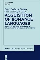 Book cover of Acquisition of Romance Languages by Pedro Guijarro-Fuentes