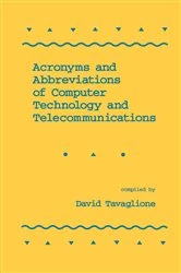 Book cover of Acronyms and Abbreviations of Computer Technology and Telecommunications by Tavaglione