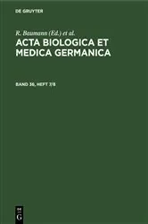 Book cover of Acta Biologica et Medica Germanica. Band 36, Heft 7/8 by R. Baumann