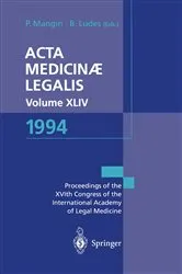 Book cover of Acta Medicinæ Legalis. Volume XLIV. 1994 by Patrice Mangin