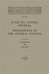Book cover of Actes du Conseil Général / Proceedings of the General Council (34th ed.) by S. Randall