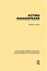 Book cover of Acting Shakespeare by Bertram Leon Joseph