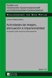Book cover of Actividades de imagen, atenuación e impersonalidad by Gerd Wotjak