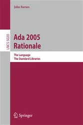 Book cover of Ada 2005 Rationale by John Barnes